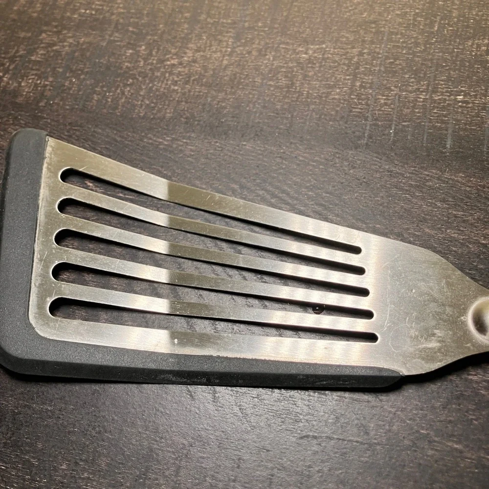 Farberware Slotted Spatula Turner Metal Head Black Handle Kitchen Utensil